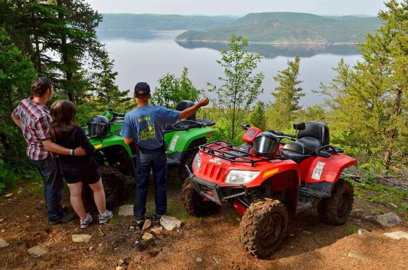 15 min. Tadoussac : Guided ATV tour excursion - Into the woods and up the hills