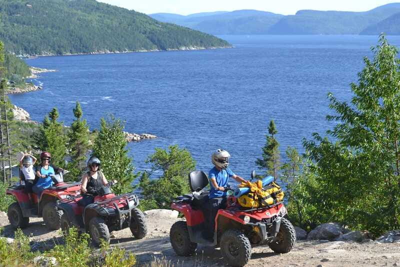15 min. Tadoussac : Guided ATV tour excursion - Reaching the Saguenay Fjord viewpoint