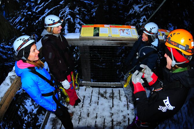 2 Hour Late Afternoon Winter Zipline Adventure - Meeting at Carleton Lodge in Whistler Village