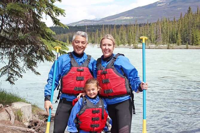 Athabasca Expressway Whitewater Rafting - Getting dressed for a wet Canadian evening