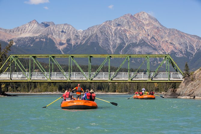 Athabasca River Easy Scenic Raft Trip - Small rapids, calm water, and big views