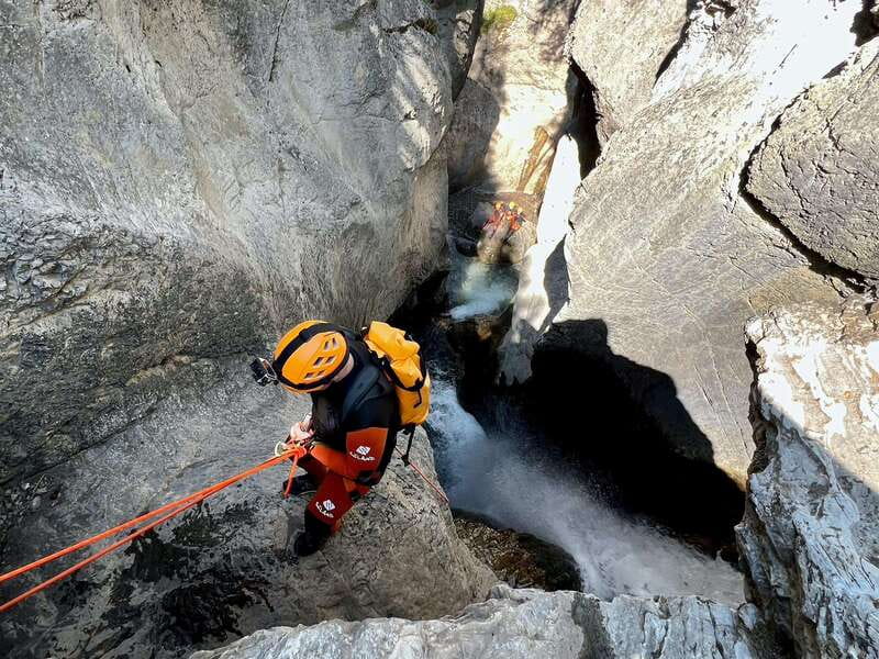 Banff: Beginner Canyoning Half-Day Tour - Learning the ropes before the bigger rappels
