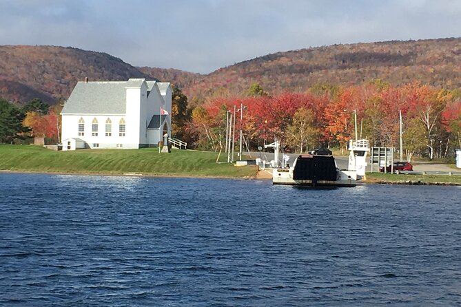 Blackwood Tours: Highland Village, Baddeck, Bell Museum Tour - The Little Narrows ferry is short but memorable