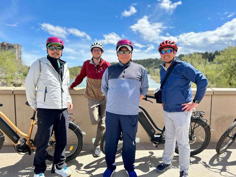 Calgary: City Bike Tour, Highlights and Bow River - Downtown Calgary sets the scene