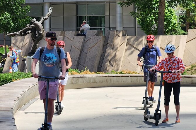 Calgary City Highlights 2 Hour E-Scooter Tour - Twenty minutes beside the Bow River