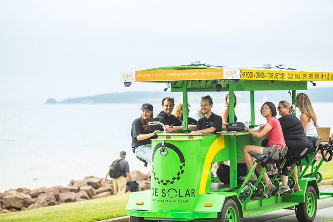 Charlottetown waterfront SOLAR PartyBike food & drink experience! - Two restaurant stops, with details to confirm