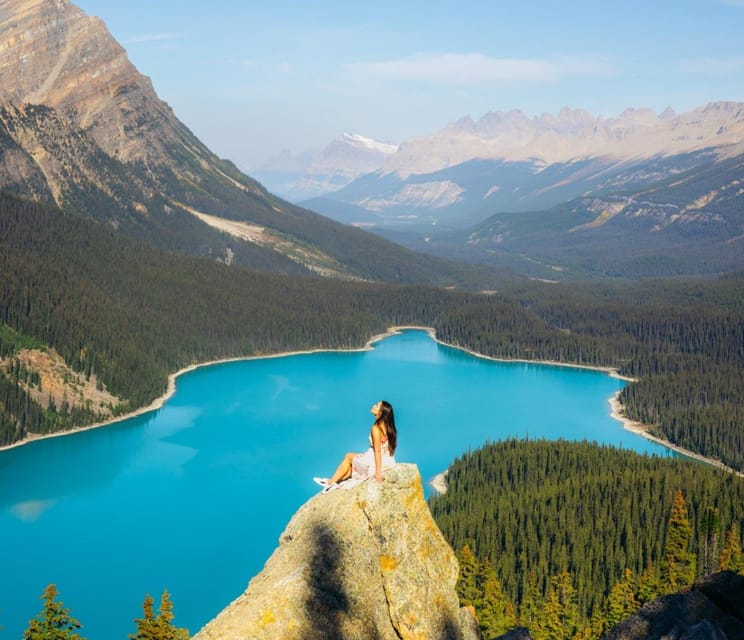 Columbia Icefield, Skywalk, Crowfoot Glacier, and Lakes Tour - Peyto Lake delivers the boldest color