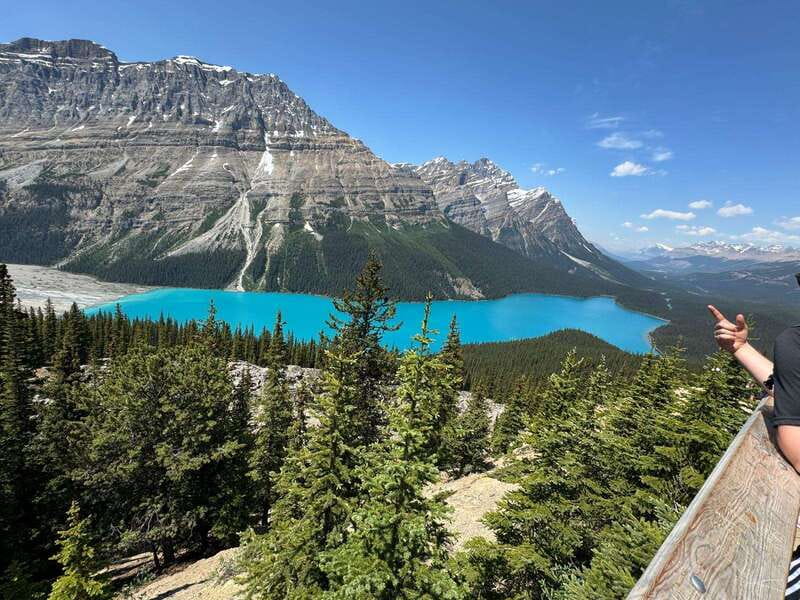 Columbia Icefield, Skywalk, Crowfoot Glacier, and Lakes Tour - Lake Louise begins the visual parade