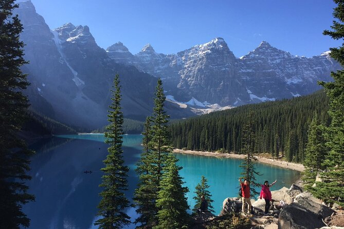 Day Trip: Lake Louise, Moraine Lake, Emerald Lake, Banff - Natural Bridge shows the force of the Kicking Horse River