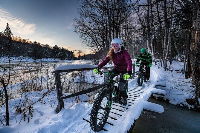 Electric Fat Biking Adventure in Banff | Small Group Adventure - Spray River Trail Loop for more motion