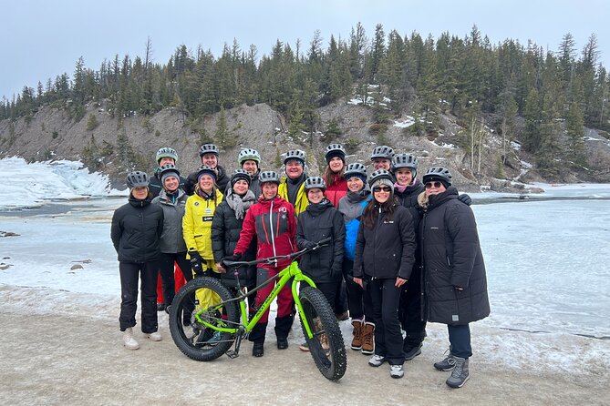 Electric Fat Biking Adventure in Banff | Small Group Adventure - Bow Falls: a strong finish