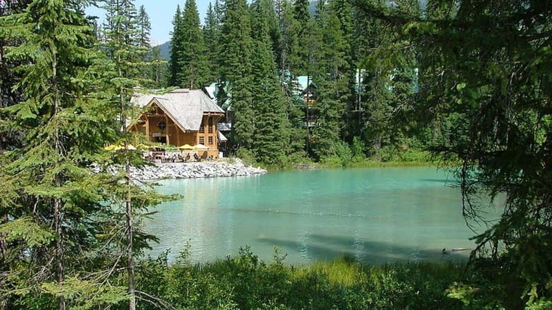 Emerald Lake, Moraine, Louise, Johnston Canyon & Banff Town - Moraine Lake and the seasonal catch