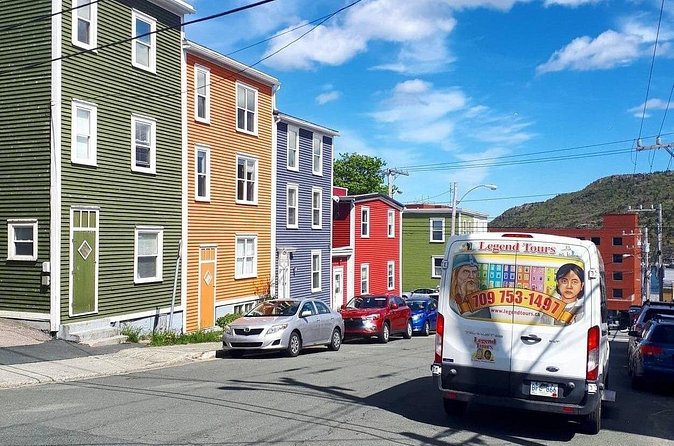 Explore St. John's Scenic Bus Tour to Cape Spear and Quidi Vidi - Jellybean Row is colorful, quick, and repetitive