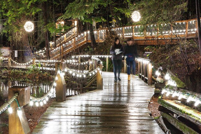 Explore Vancouver City & Capilano Suspension Bridge Canyon Lights - Crossing Lions Gate Bridge to North Vancouver