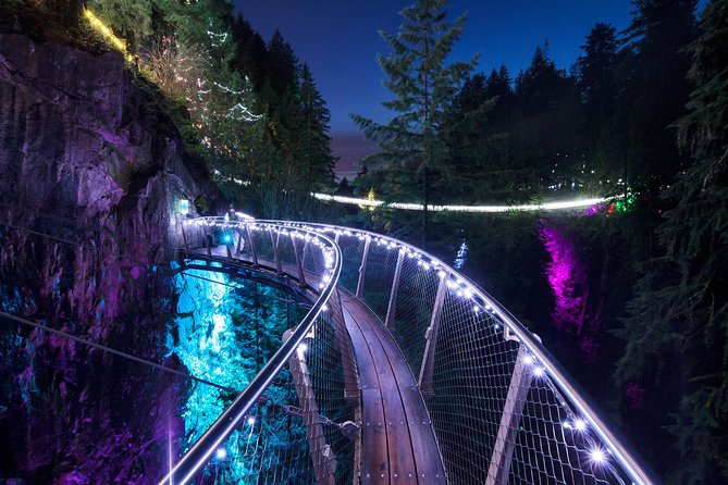 Explore Vancouver City & Capilano Suspension Bridge Canyon Lights - Capilano Suspension Bridge Park and the Canyon Lights
