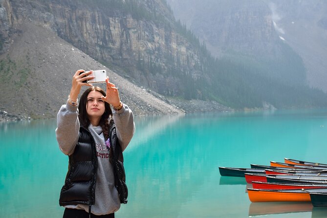 From Banff: Shuttle Service to Moraine Lake & Lake Louise - Self-guided time, with some narration on the road