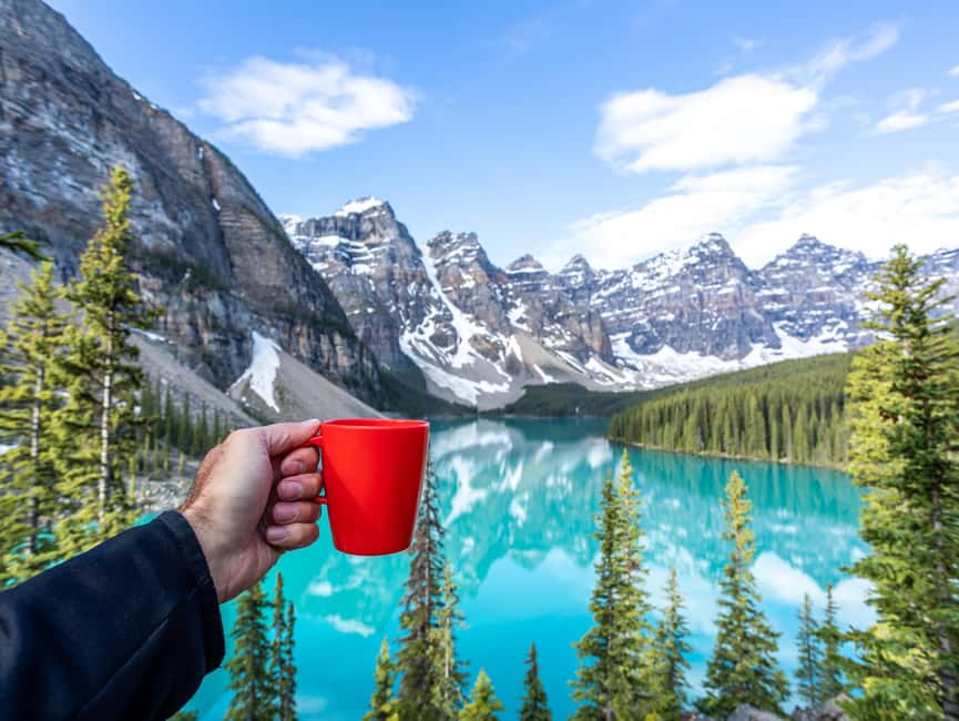 From Canmore/ Banff: Sunrise Moraine Lake and Lake Louise - The ride from Canmore or Banff to Moraine Lake