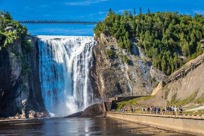 From Montreal: Full-Day Tour of Quebec City with Cruise - Montmorency Falls before the city