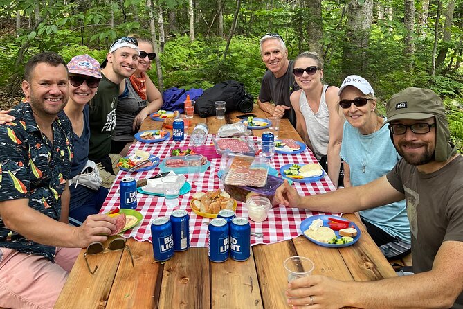 Goat Hiking, Beaver Dam Visit and picnic in Quebec forest - The beaver dam is the tour’s natural centerpiece