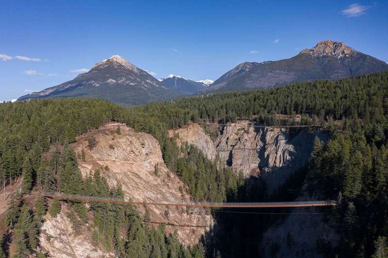 Golden, BC: Golden Skybridge Bridge Pass Admission - Reaching Golden Skybridge from the Trans-Canada Highway