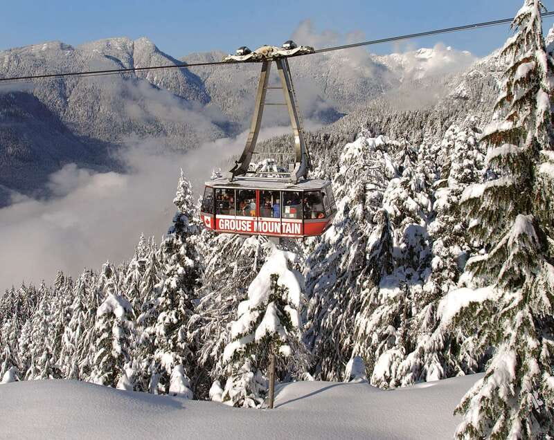 Grouse Mountain Skyride Admission Ticket - Winter snow, skating, and the Light Walk