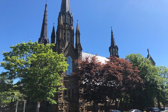 Historic Walking Tour of Charlottetown - City Hall and a green walk toward All Souls’ Chapel
