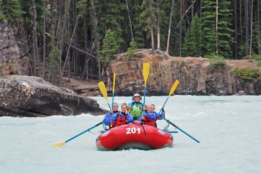 Jasper: Canyon Run Family Whitewater Rafting - When the river calms down