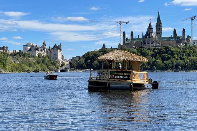 Lilo Floating Tiki Bar on the Ottawa River - Who will enjoy this most