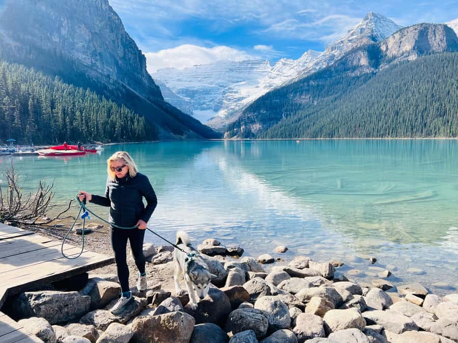 Louise, Moraine/Bow, Emerald, Peyto- 4 Lake Tour - Natural Bridge is a short but worthwhile stop