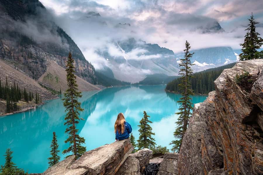 Louise, Moraine/Bow, Emerald, Peyto- 4 Lake Tour - Lake Louise comes first
