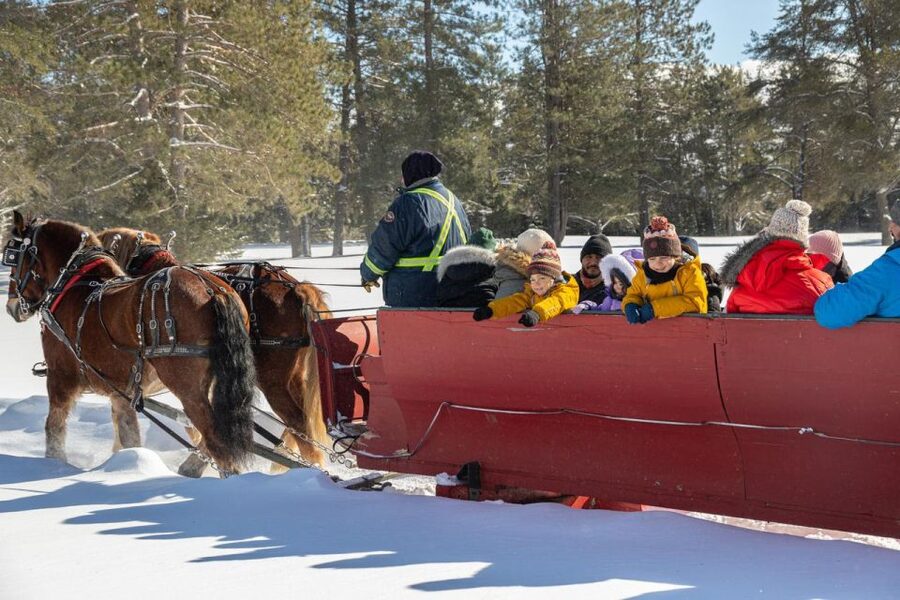 Mont-Tremblant: Sleigh Ride w/ Storytelling & Hot Chocolate - Cold-weather timing changes the mood