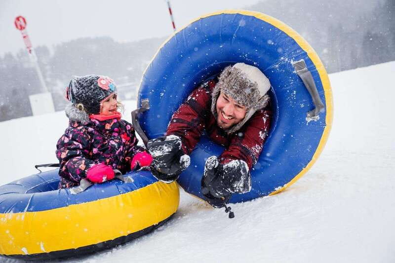 Mont-Tremblant: Snow Tubing with a Mechanical Lift - The mechanical rope tows save your legs