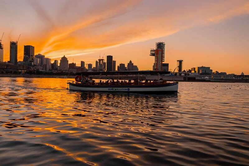 Montreal: Electric Boat Cruise with Onboard Drinks - From Jacques-Cartier Pier toward the Grand Quay