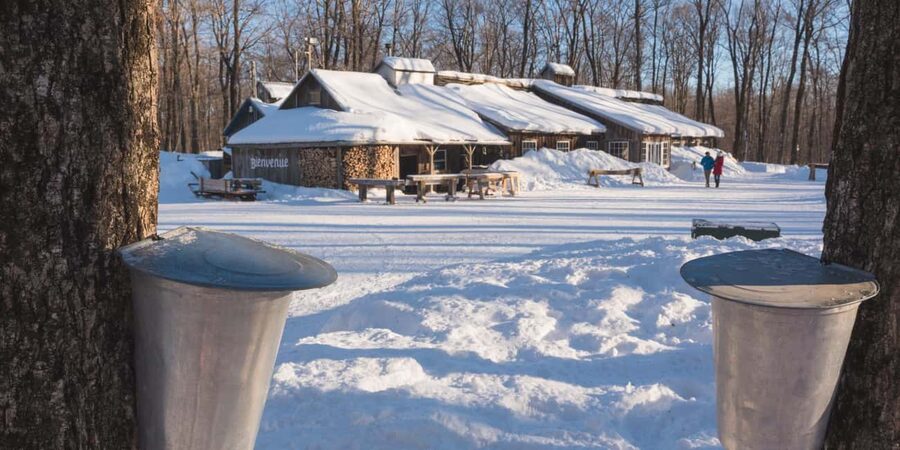 Montreal: Maple Syrup Tour with Sugar Shack & Local Cuisine - Entering Chez Dany, a working Quebec sugar shack