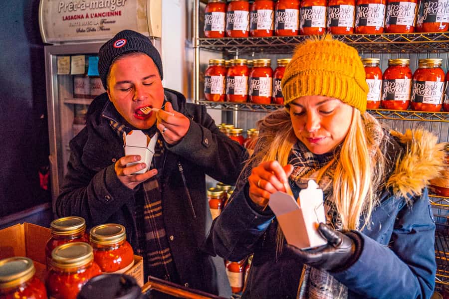Montreal: Mile End District Food Tour with 8+ Tastings - Salami, cheese, and the tour’s international flavor