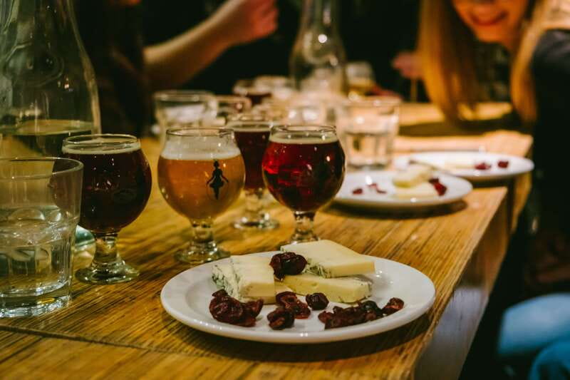 Montreal Old Port: Craft Brewery and Beer Tasting Tour - Three samples at 3 Brasseurs St-Paul