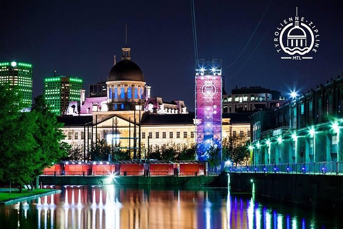 Montreal Zipline Adventure - Flying 1,200 feet across Bonsecours Basin