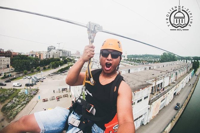 Montreal Zipline Adventure - The landing, photos, and optional phone recording