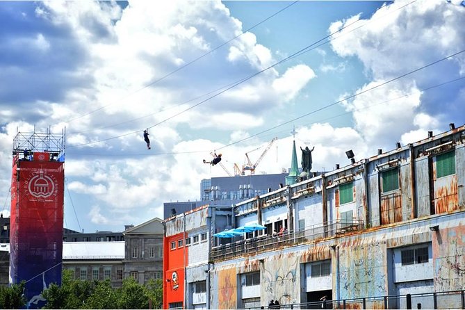 Montreal Zipline Adventure - Climbing the 85-foot Old Clock Tower