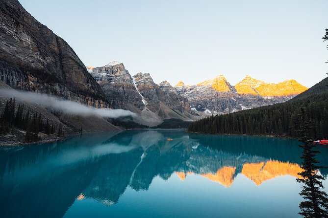 Moraine Lake Sunrise & Lake Louise Golden Hour Experience - Key points at a glance