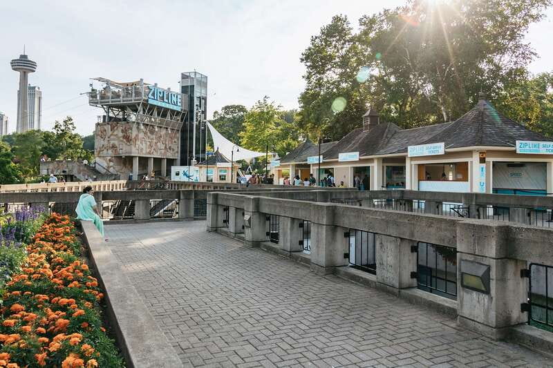 Niagara Falls, Canada: Zipline to The Falls - The ride toward American Falls
