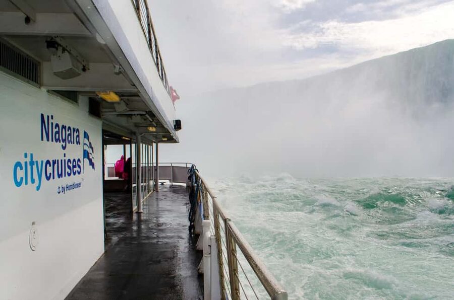 Niagara Falls Day Tour with Boat Ride & Journey Behind Falls - Hornblower Niagara Cruises gets you into the spray