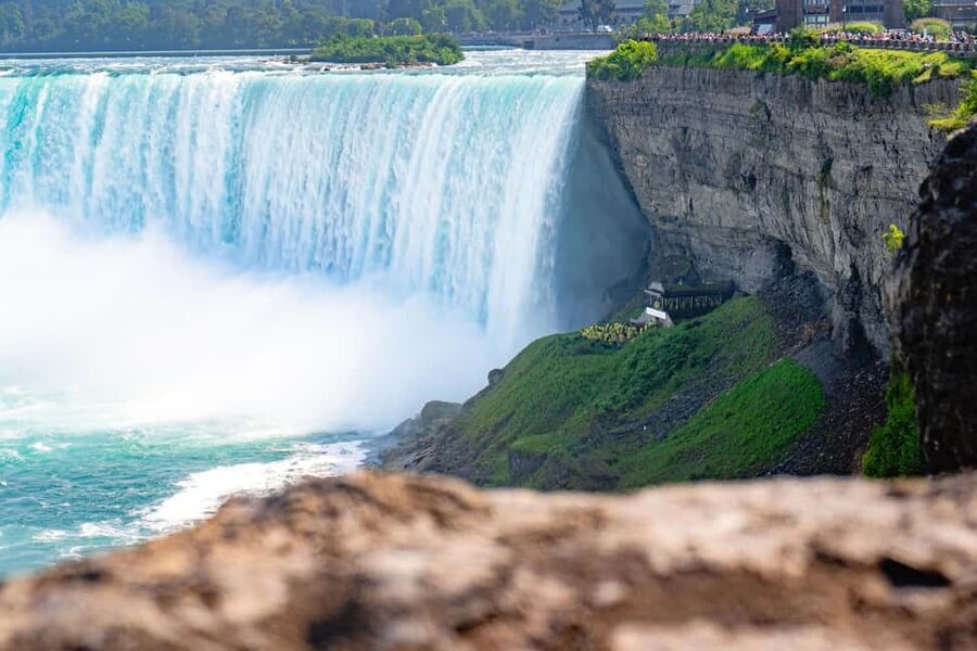Niagara Falls: Early Access Boat & Journey Behind the Falls - The elevator ride into the gorge