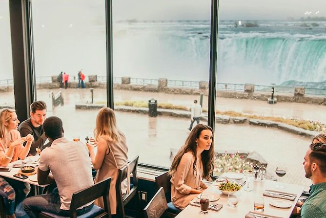 Niagara Falls Evening Tour with Boat, Dinner & Illumination Tower - Niagara City Cruises and the famous mist