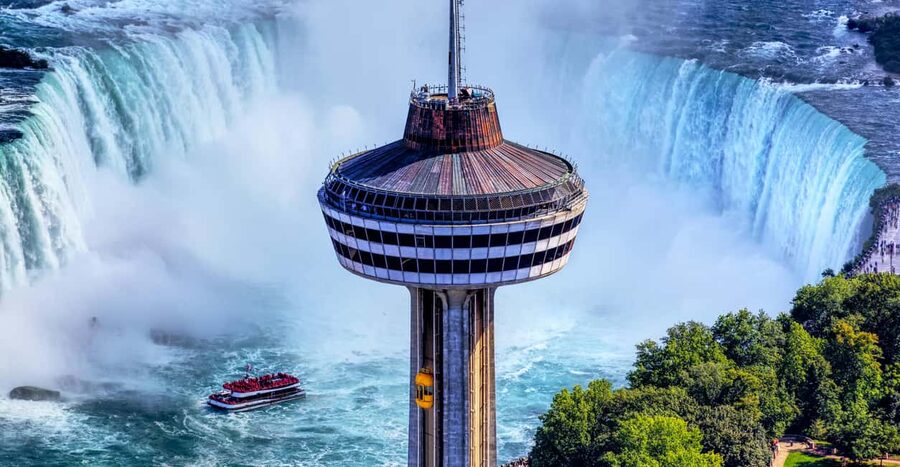 Niagara Falls: Premium Tour, Boat & Journey Behind the Falls - Skylon Tower: Niagara from 520 feet up