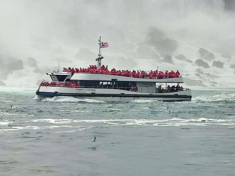 Niagara Falls Tour: Boat Ride, Journey Behind Falls and more - The Hornblower boat ride is the grand finale