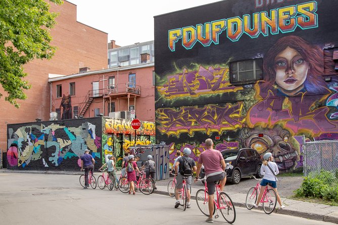Non Touristy Pink Bike Tour by Spade & Palacio - La Fontaine Park and the return through Montreal neighborhoods