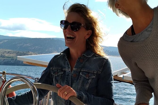 Okanagan Lake Sailing Tour from Penticton & Naramata BC - Leaving Naramata Marina at noon