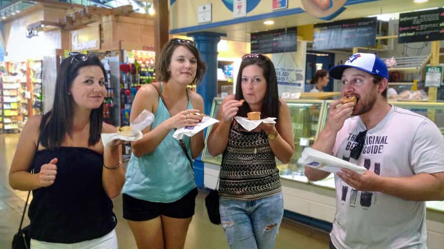 Old Toronto by Beer: A Craft Brew Adventure - St. Lawrence Market: a snack with local character