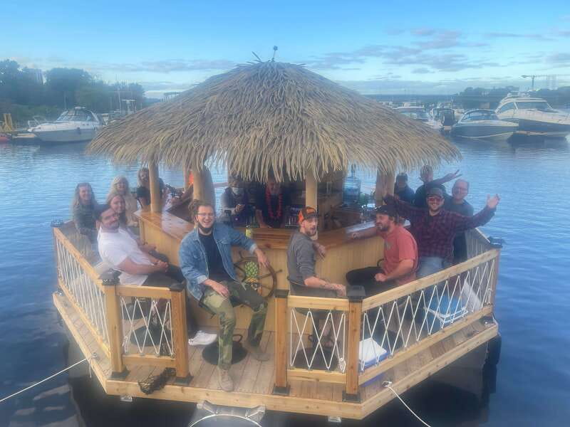 Ottawa: Floating Tiki Bar Cruise on the Ottawa River - The tiki bar, drinks, and snacks